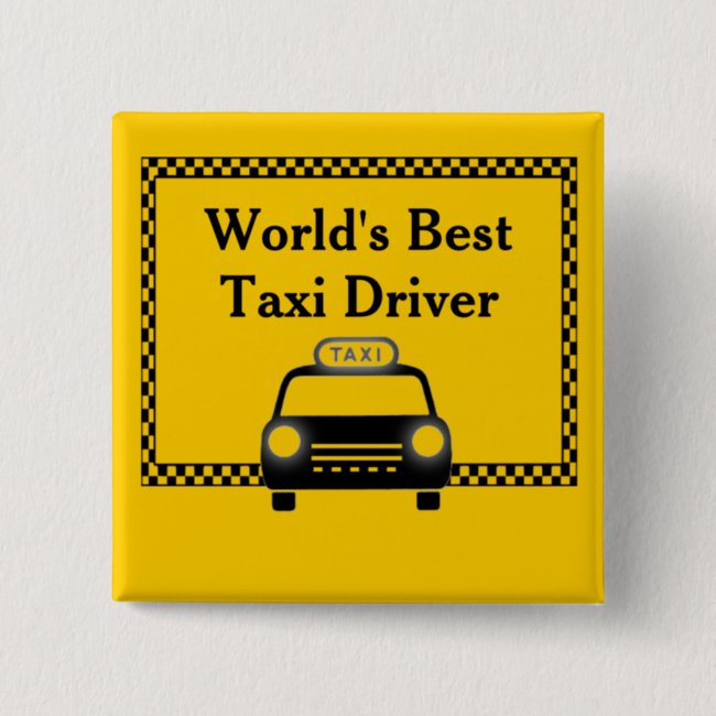 Worlds Best Taxi Driver Button