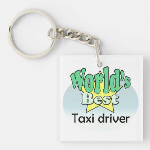 World's best taxi driver keychain