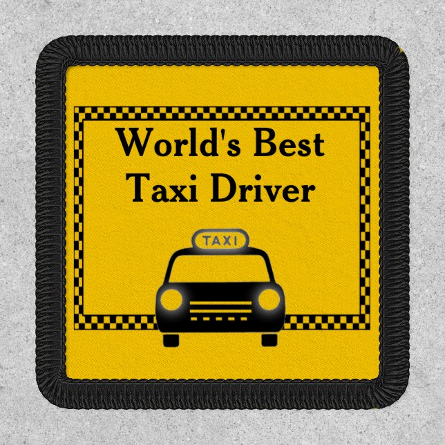 Worlds Best Taxi Driver   Patch (Front)