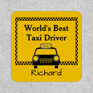 Worlds Best Taxi Driver Personalized   Patch