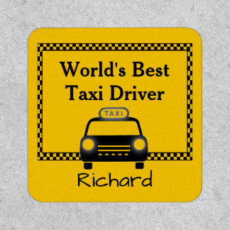 Worlds Best Taxi Driver Personalized Patch
