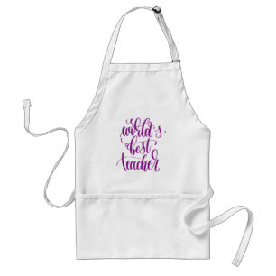 World's Best Teacher Adult Apron