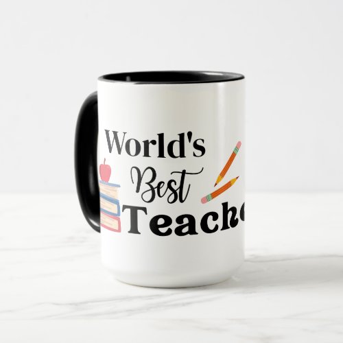 Worlds Best Teacher appreciation mug