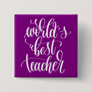 World's Best Teacher Button