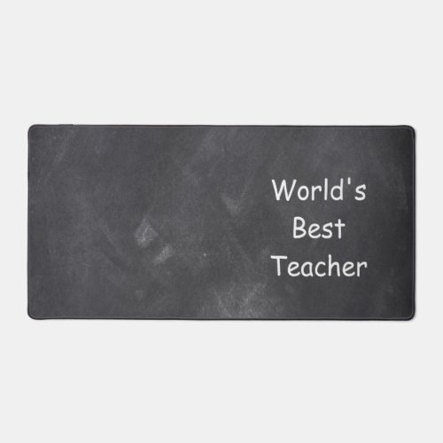 Worlds Best Teacher Chalkboard Class Decoration Desk Mat