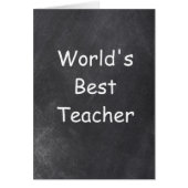 World's Best Teacher Chalkboard Design (Front)