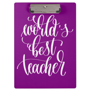 World's Best Teacher Clipboard