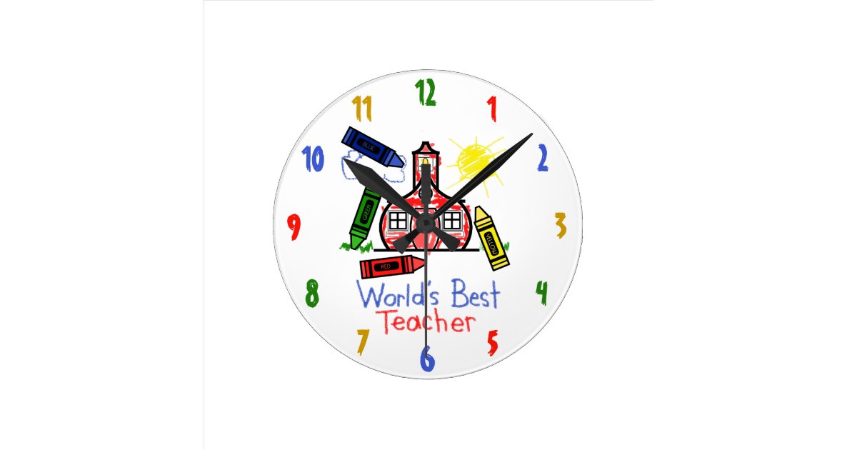 World's Best Teacher Clock