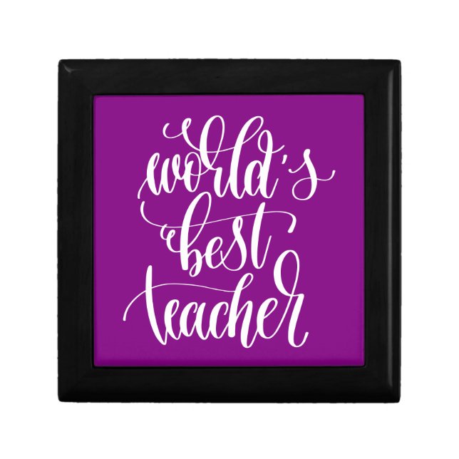 World's Best Teacher Gift Box (Front)