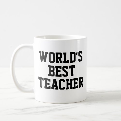 Worlds Best Teacher Gift Mug