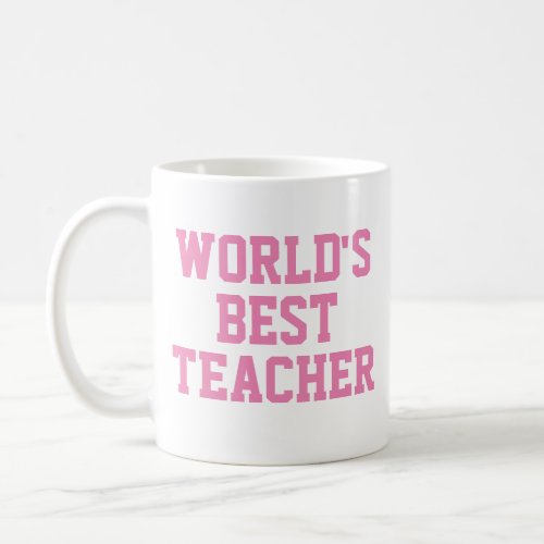 Worlds Best Teacher Gift Mug