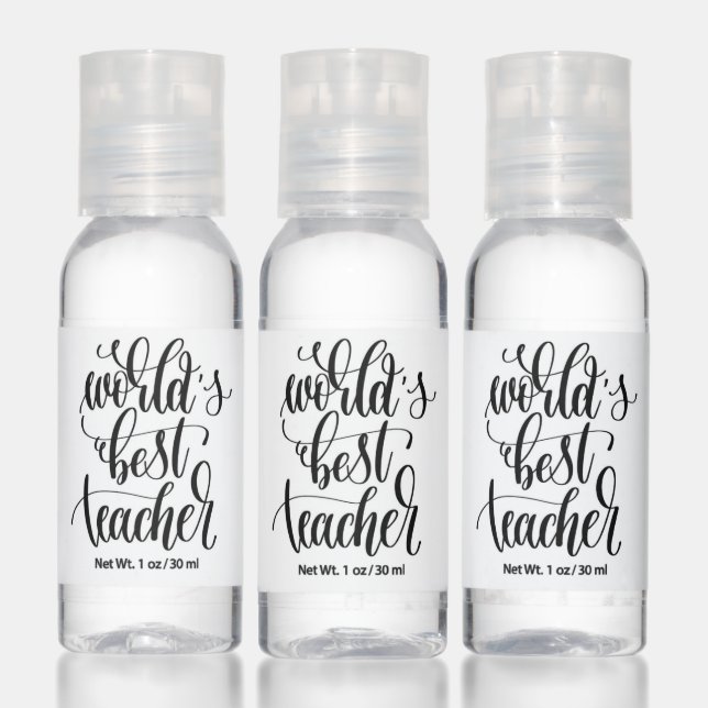 World's Best Teacher Hand Sanitizer (Set)