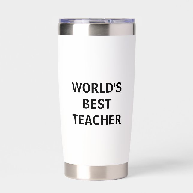 World's Best Teacher  Insulated Tumbler (Front)