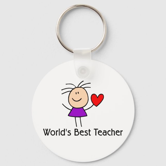World's Best Teacher Keychain (Front)