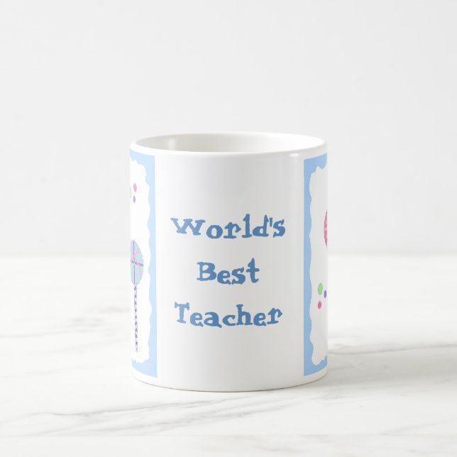 World's Best Teacher - Lollipops Coffee Mug (Center)