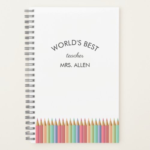 Worlds Best Teacher Notebook