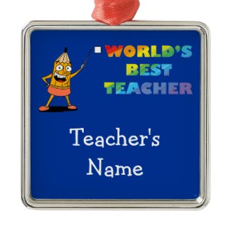 World's best teacher ornament