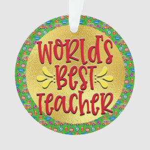 World's Best Teacher Ornament