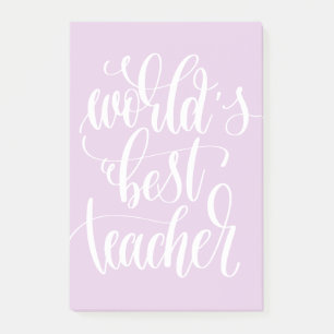 World's Best Teacher Post-it Notes
