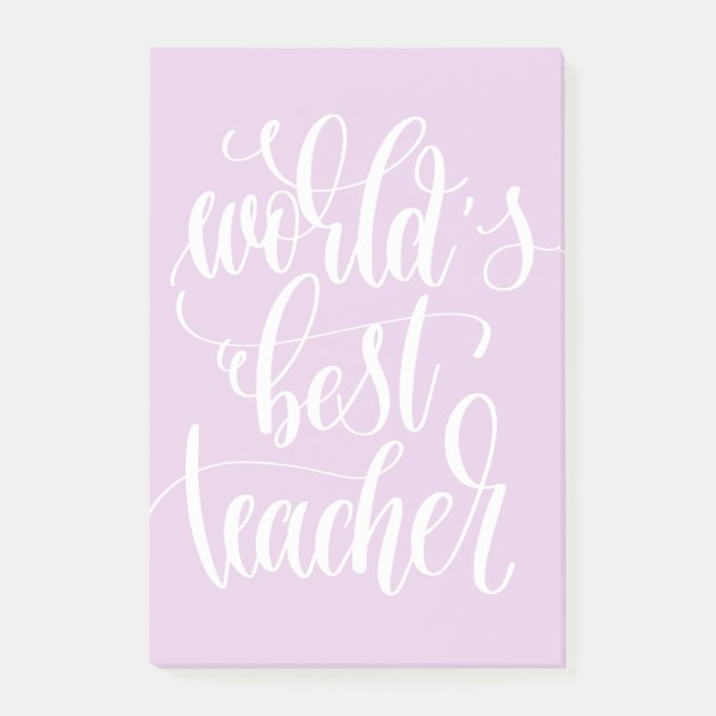 World's Best Teacher Post-it Notes (Front)
