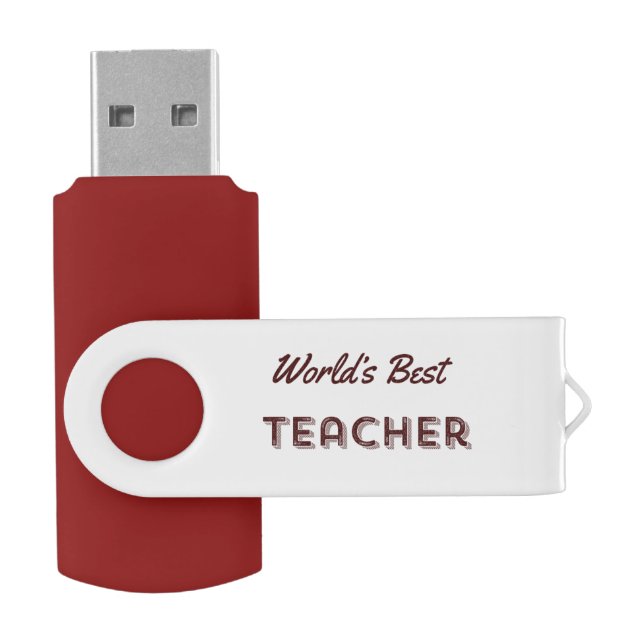 World's Best Teacher USB Flash Drive (Opened)