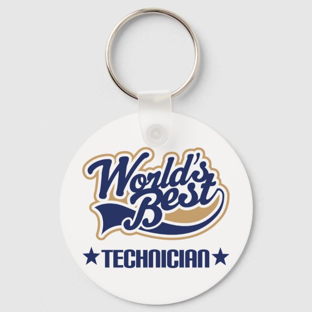 Worlds Best Technician Keychain (Front)