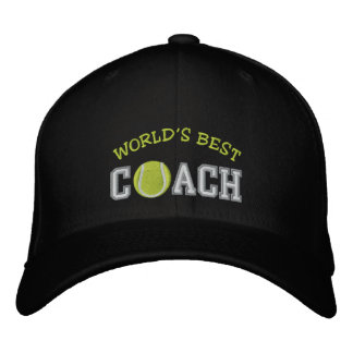 World's Best Tennis Coach Embroidered Baseball Hat