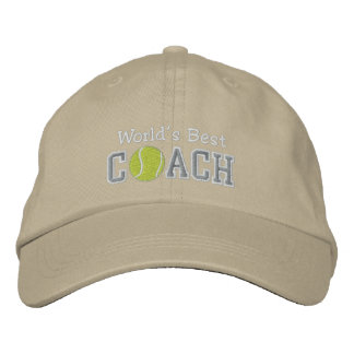 World's Best Tennis Coach Embroidered Baseball Hat
