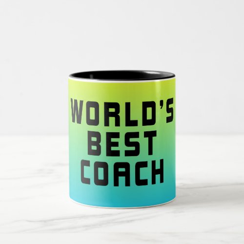 Worlds Best Tennis Coach Two_Tone Coffee Mug