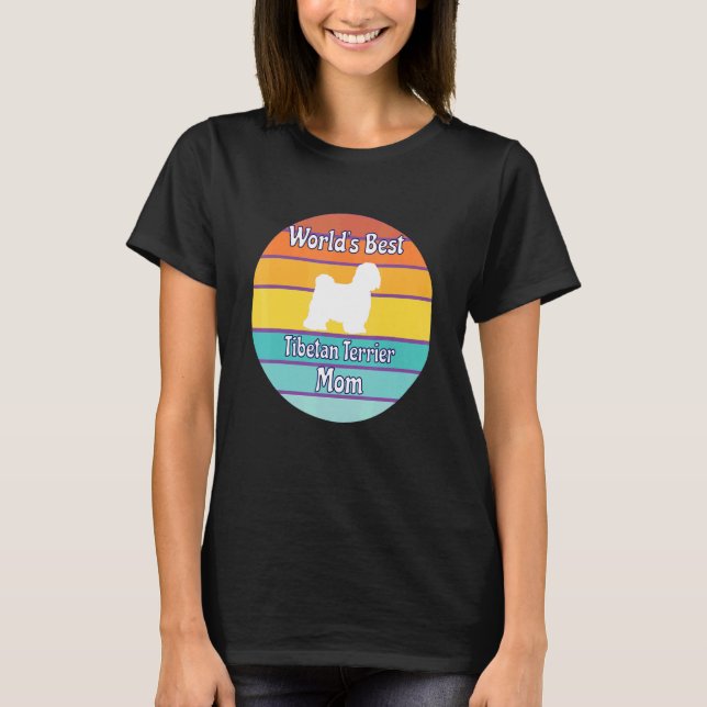 World's Best Tibetan Terrier Mom T-Shirt (Front)