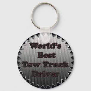 World's Best Tow Truck Driver Keychain
