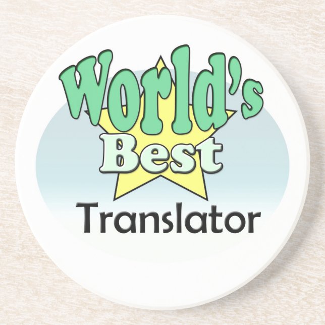 World's best Translator Coaster (Front)