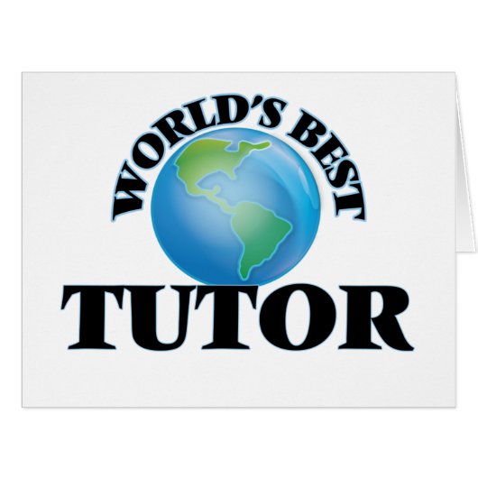 World's Best Tutor Cards (Front Horizontal)