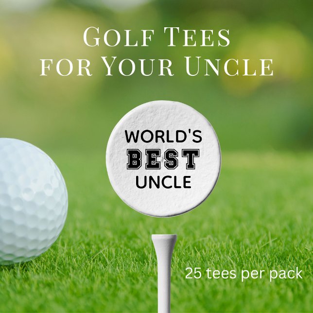 World's Best Uncle Golf Tees (Creator Uploaded)