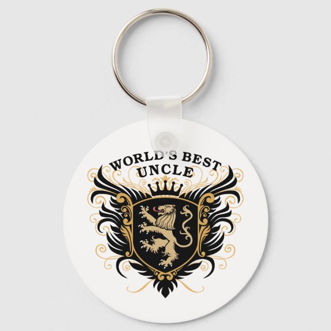 World's Best Uncle Keychain (Front)