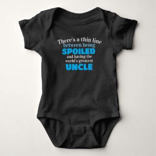world's best uncle vs spoiled baby bodysuit