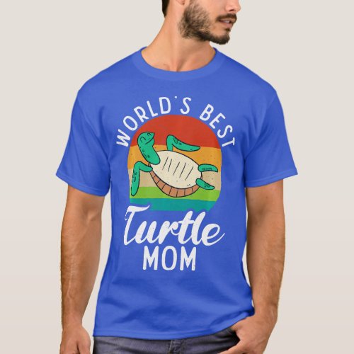 Worlds best urtle Mom Cute Sea urtle Lover Long Sl T_Shirt
