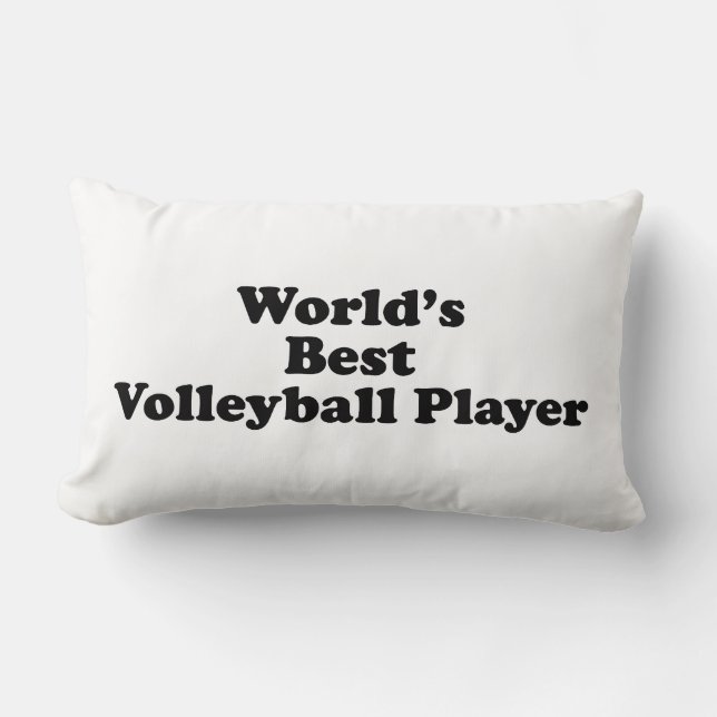 World's Best Volleyball Player Lumbar Pillow (Front)