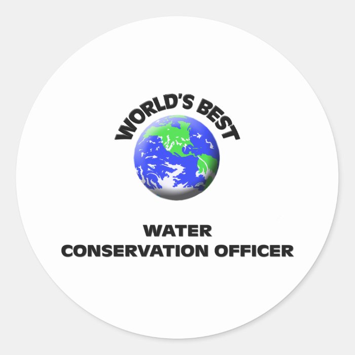 World's Best Water Conservation Officer Sticker