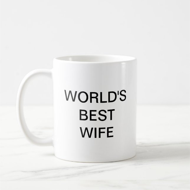World's best WIFE Coffee Mug (Left)
