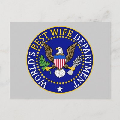 World's Best Wife Department Postcard