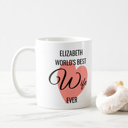 Worlds Best Wife Ever Personalized Photo Coffee Mug