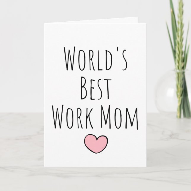World's Best Work Mom Card (Front)