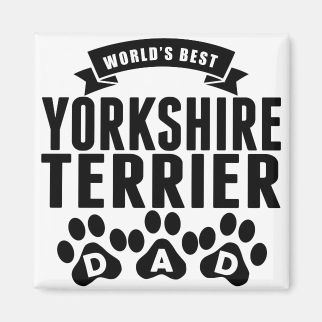 World's Best Yorkshire Terrier Dad Magnet (Front)
