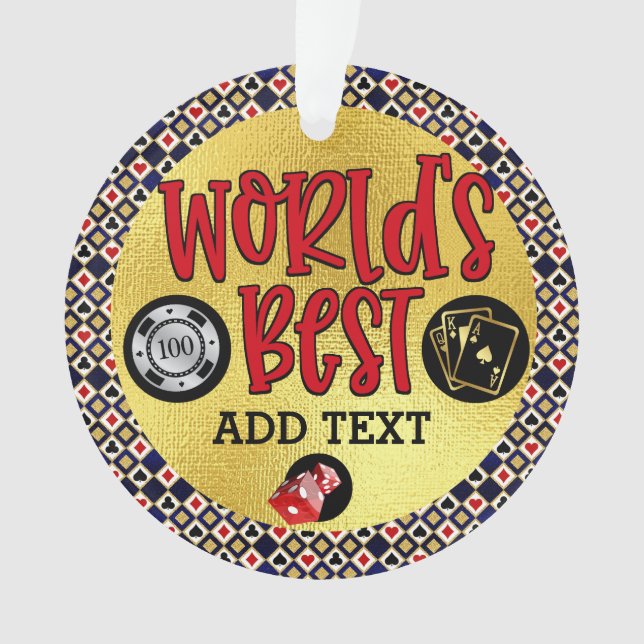 World's Best YOU Name It Ornament (Front)