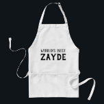 World's Best Zayde Adult Apron<br><div class="desc">This Yiddish themed apron makes the perfect gift for your Zayde (Grandfather) on Hanukkah!</div>