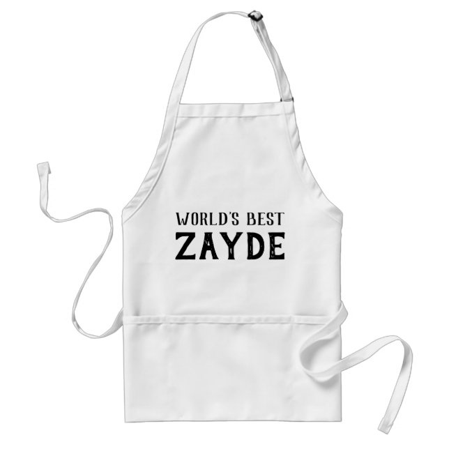 World's Best Zayde Adult Apron (Front)