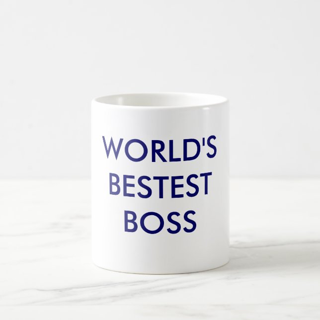 WORLD'S BESTEST BOSS COFFEE MUG (Center)