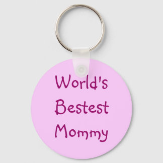 World's Bestest Mommy Keychain