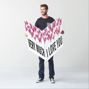 World's biggest gigantic size romantic love you card